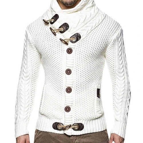 Mens Clothing Fashion Knitted Wear Button Cardigan