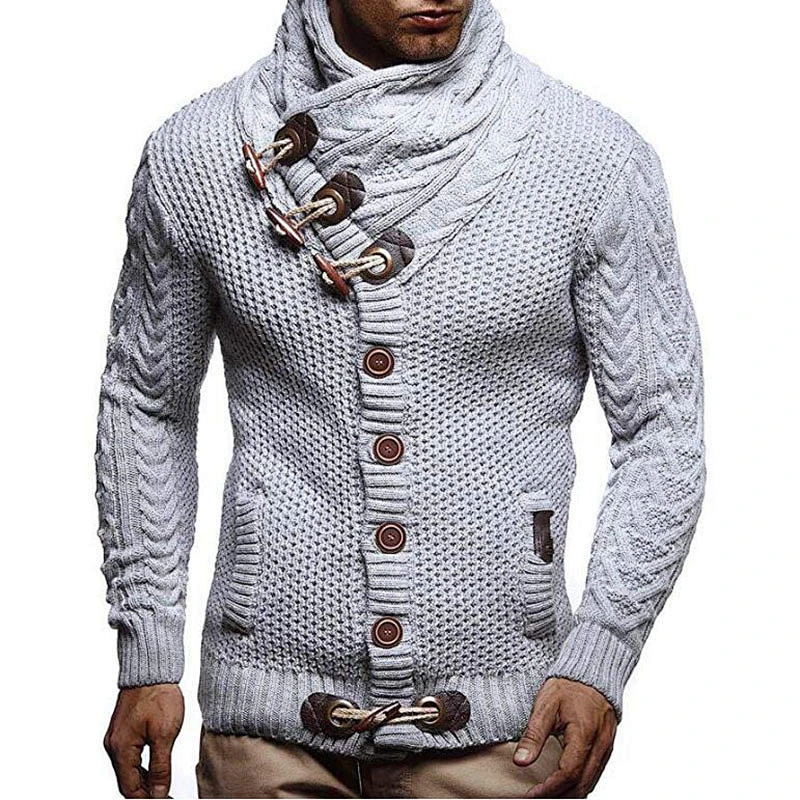 Mens Clothing Fashion Knitted Wear Button Cardigan