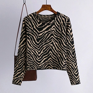 Winter short long sleeve round neck pullover sweaters women blouse loose thin knit oversized sweater