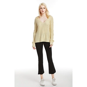 Sexy V-neck pullover knitwear new long-sleeved casual clothes women fashion sweater
