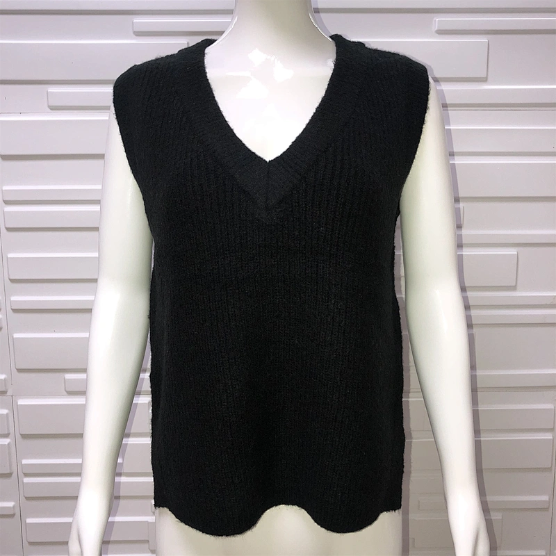 Women Fashion Sweaters Spring and Autumn Clothing Casual Vest Knitwear