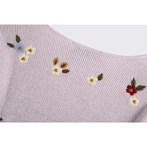 Autumn Retro Cardigan Solid Color Loose V-neck Knitted Cardigan Sweater Women's Jacket