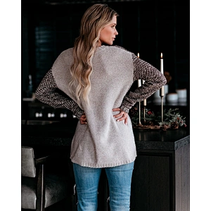 Round neck hot sale mixed wool explosion knitted women fashion sweater