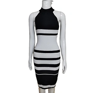 Autumn And Winter New Popular Long Sleeve Knit Casual Plaid Dress