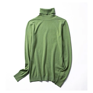 2020 New-Coming Autumn Winter Solid Turn-Down Collar Pullovers Female Thick Turtleneck Knitted High Street Women Sweater