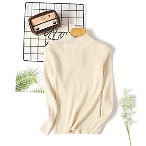 Fashion Women Long Sleeve Clothes Round Neck Women's Girl Knitted Pullover Sweaters