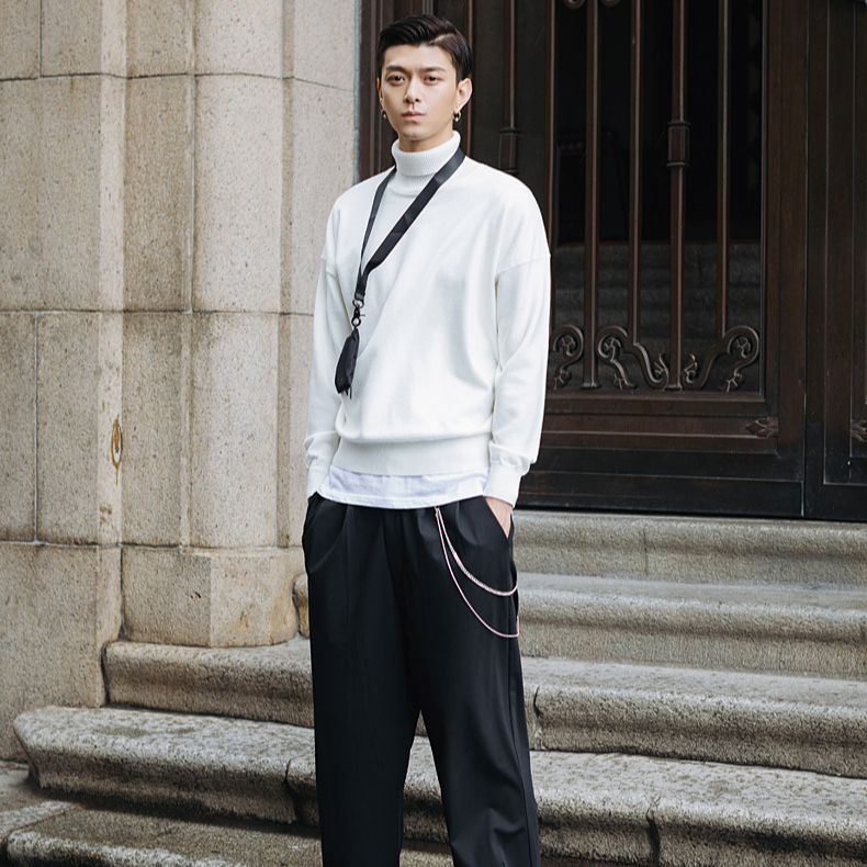 Manufacturer man disigner clothes pullover knitwear sweaters for winter oem men turtleneck sweater