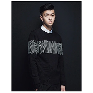 fashion clothes mens black plain sweater warm top designer long sleeve pullover men sweaters
