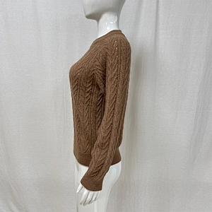 Winter hollow fashion knitted women's sweater