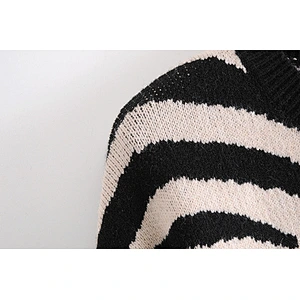 Zebra Print Ruffled Cropped knitted sweater cardigan custom women ladies girls knit sweaters