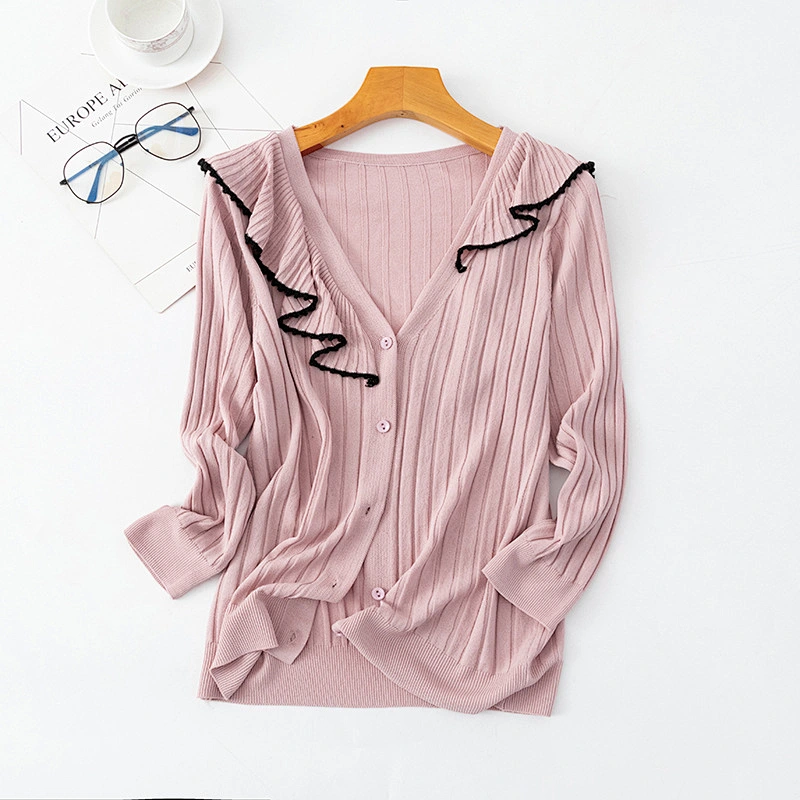 Fashion Women Cardigans for Ladies Knit Thin Casual Cardigan Sweaters