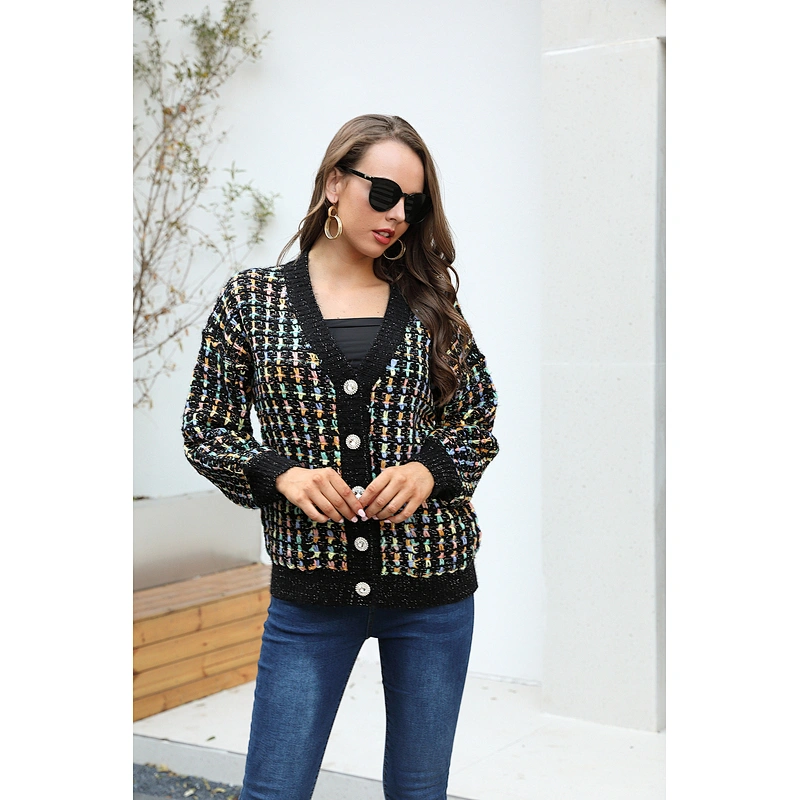 women sweater cardigan thick winter clothes ladies casual lady fancy knitwear sweater