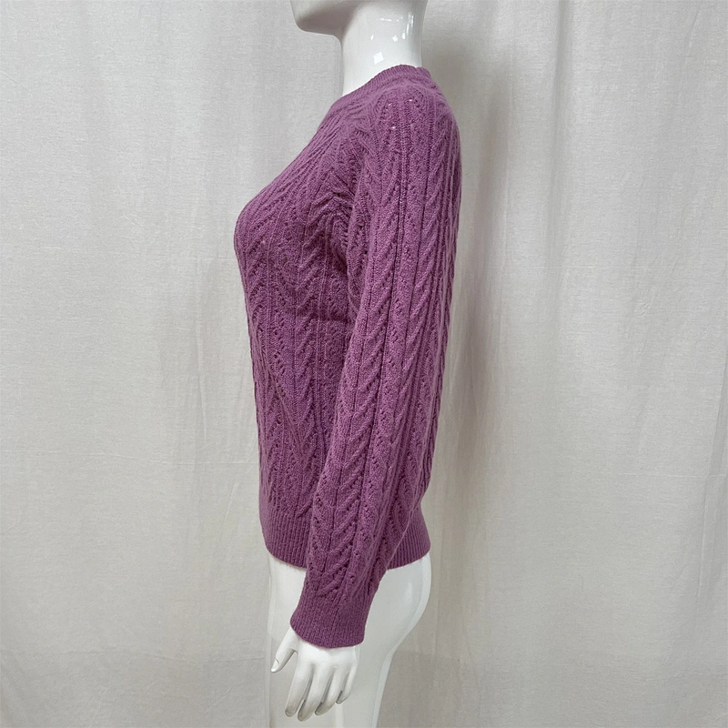 Winter hollow fashion knitted women's sweater