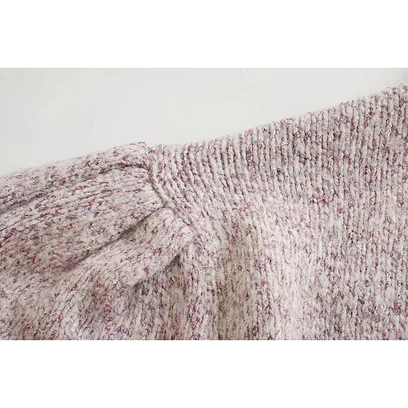 Ruffle Trims Cropped Knitted Sweater pullover blouse Vintage Peter Pan Collar winter soft luxury cute women sweater