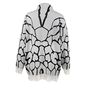 women winter designer oversized sweater dress long sleeve leopard turtleneck sweater set women