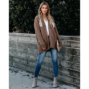 Hot Fashion Jacket Women Casual Clothes Loose Knitted Cardigan Sweater