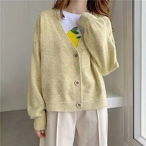 Winter Women Cardigans Sweater Knitted Jacket Girls Chic Tops Woman Sweaters jersey knit Cardigans