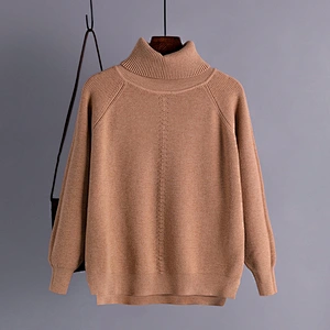 Wholesale Long Sleeve Knitwear Jumper Slim Fit Turtleneck Sweaters Women