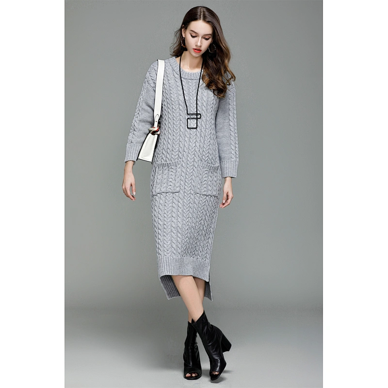 Winter knitwear pullover sweater women fashion casual dress