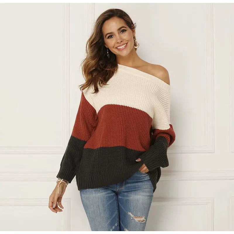 Women winter fashion clothing leisure knitwear loose casual sweater