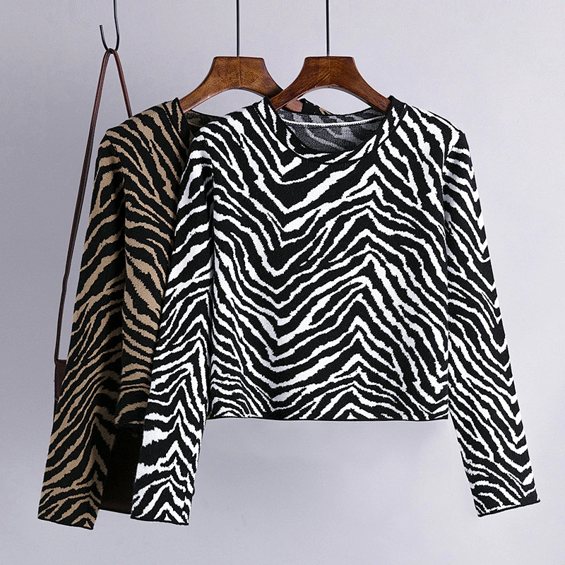Winter short long sleeve round neck pullover sweaters women blouse loose thin knit oversized sweater