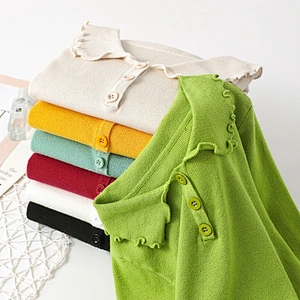 Fresh knit top slim bottoming shirt casual fashion women fall sweaters