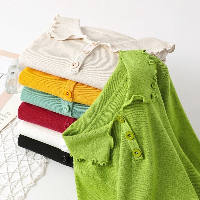 Fresh knit top slim bottoming shirt casual fashion women fall sweaters
