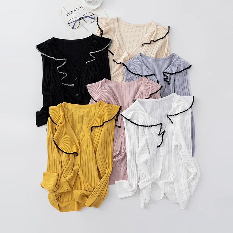 Fashion Women Cardigans for Ladies Knit Thin Casual Cardigan Sweaters
