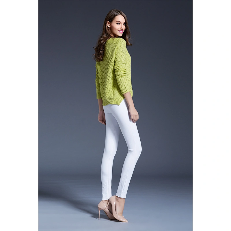 Round neck pullover knitwear slim casual clothes irregular fashion sweaters