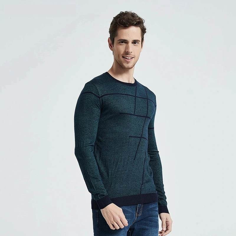 Men O Neck Pullover Sweater knitwear Men Clothes Autumn Pull Homme mens knitted wool Thin Casual Striped Sweaters