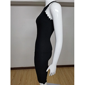 Sleeveless Girl Summer Fashion Sexy Knitted Casual Party Dress