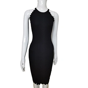 Sleeveless Girl Summer Fashion Sexy Knitted Casual Party Dress