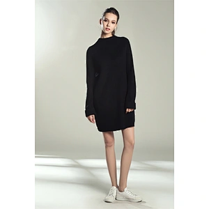 New knitted casual dress reglan sleeve women mid-length fashion sweaters