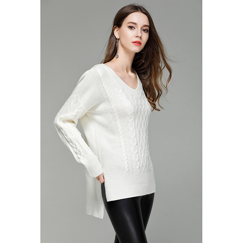 Pullover women clothing sexy v-neck fashion knitwear ladies casual sweaters