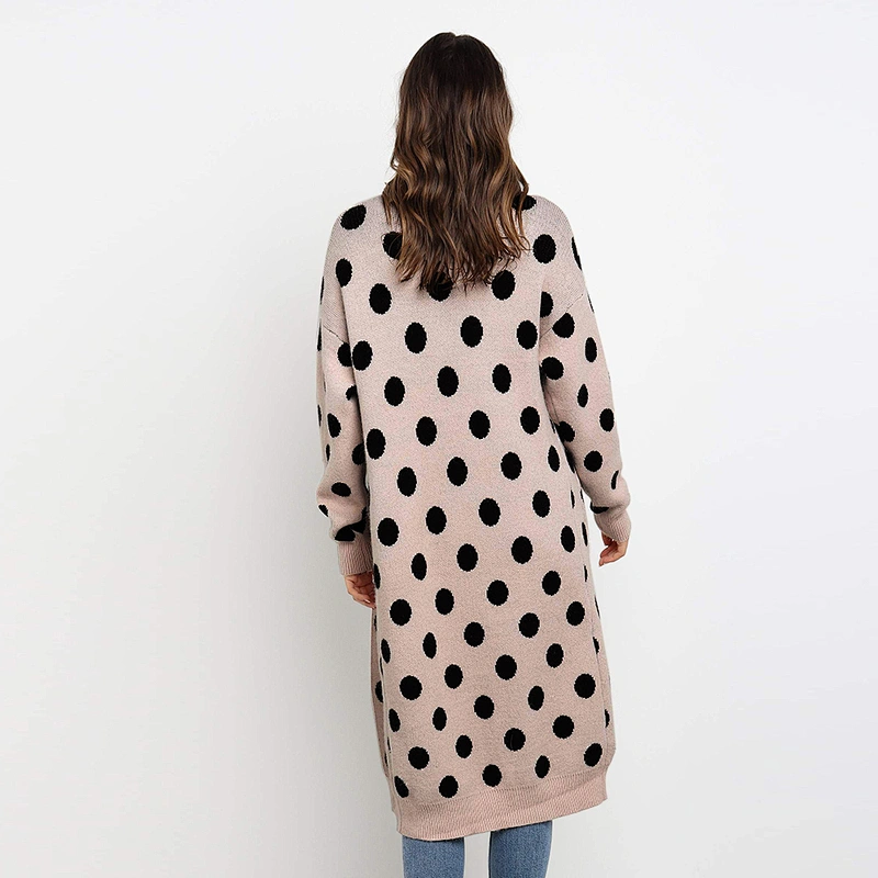 Polka Dot long cardigan fashion clothes women sweater