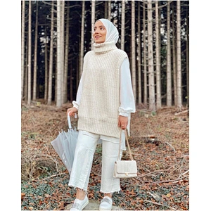 Fashion cotton turtleneck knitting sweater vest jumpers for women long sweater dress winter custom