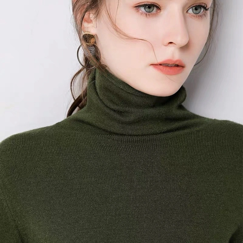 Autumn and winter in stock turtleneck pullover shirt long-sleeved women sweaters