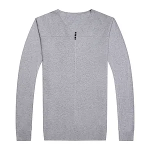 Fall thin men sweaters long-sleeved V-neck clothes solid color bottoming shirt