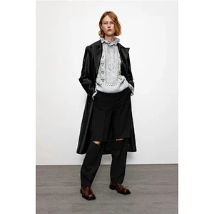 Fashion Embroidery Ruffled Loose custom pullover sweater knit women spring trendy sweater