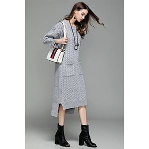 Winter knitwear pullover sweater women fashion casual dress