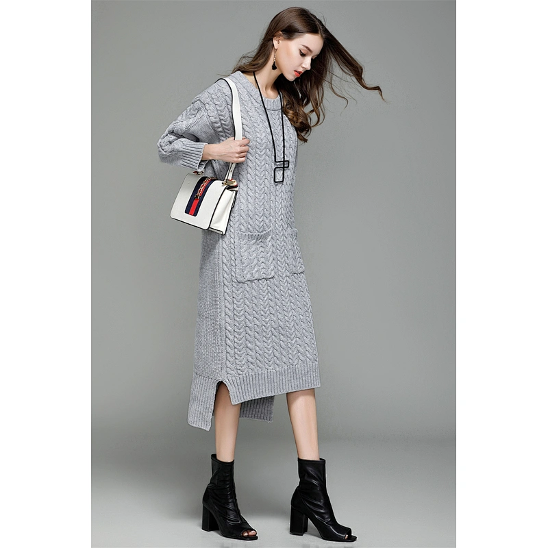 Winter knitwear pullover sweater women fashion casual dress