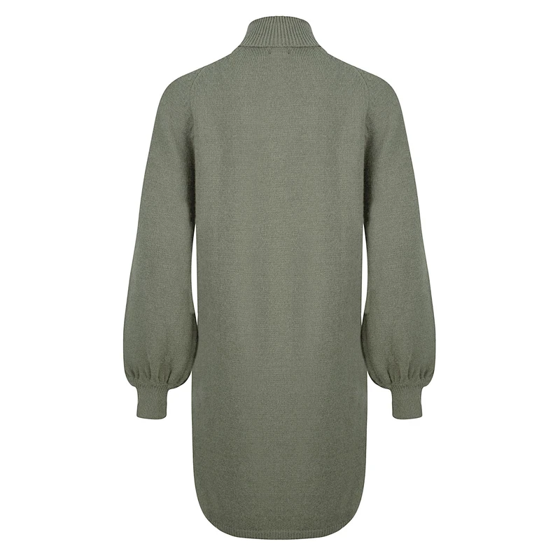 winter turtleneck casual knitwear fashion ladies classy sexy sweater dress for women
