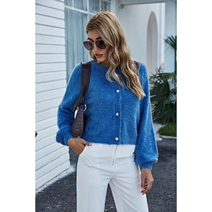 Newprep v-neck coatigan contrast-coloured rib knit plus size sweaters for women