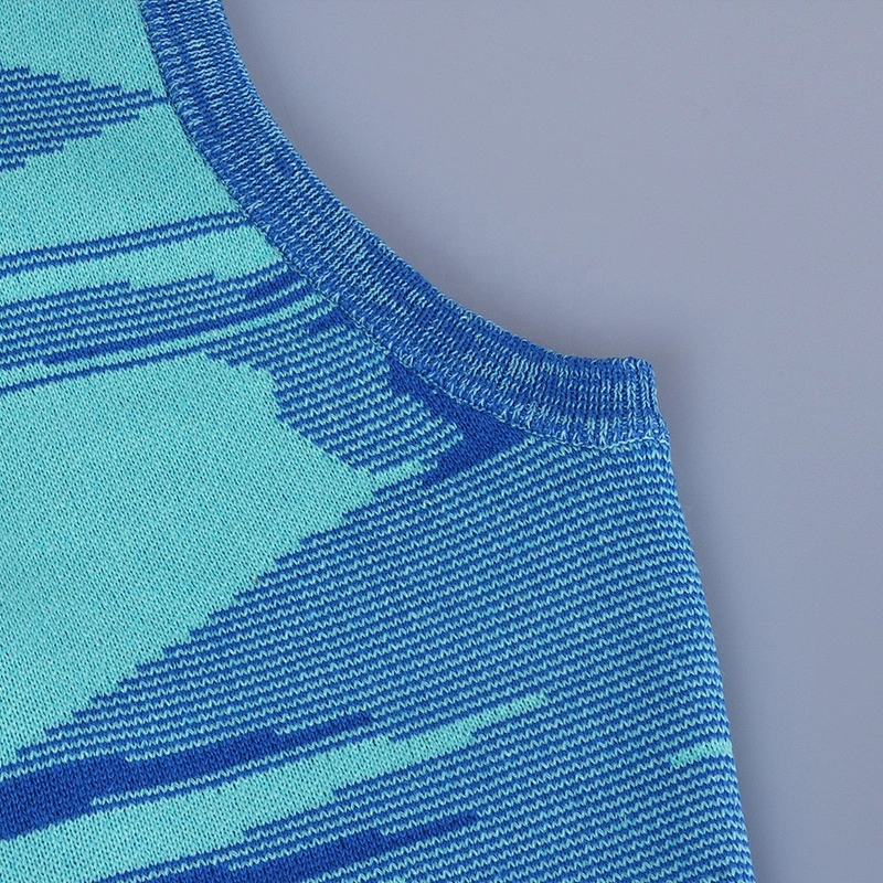 2021 New arrival  Sexy Cooling Knit Summer clothing Ladies crop top Bodycon knitwear sweater vest