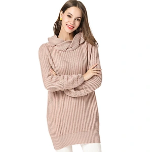 Turtleneck pullover sweater women fashion apparel casual winter knitwear