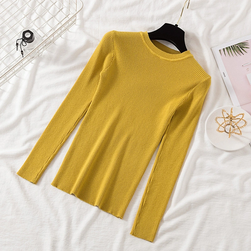 winter clothes Knitted woman sweaters pullovers basic women's jumper Slim women's sweaters