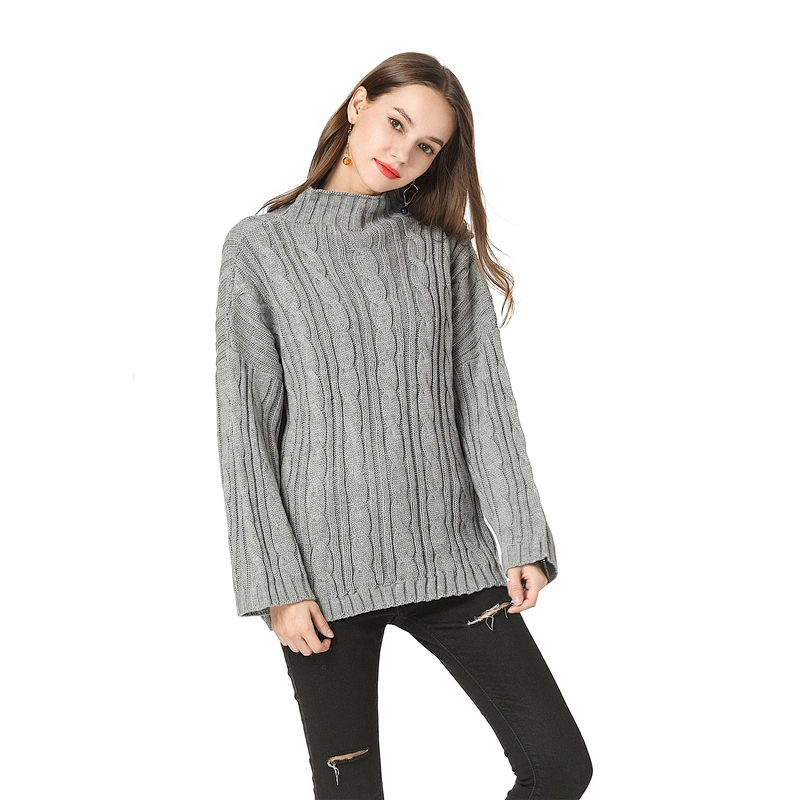 Women pullover knitwear fashion winter apparel clothing ladies casual sweater