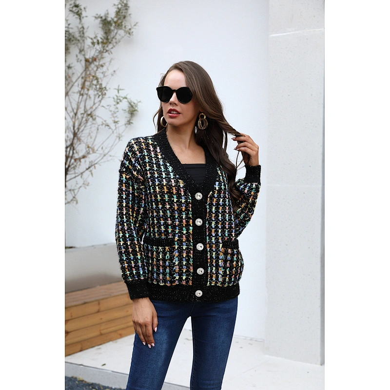 women sweater cardigan thick winter clothes ladies casual lady fancy knitwear sweater