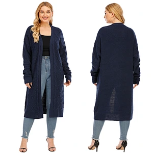 New arrival long sleeve knitted  Cardigan sweaters plus size women sweater