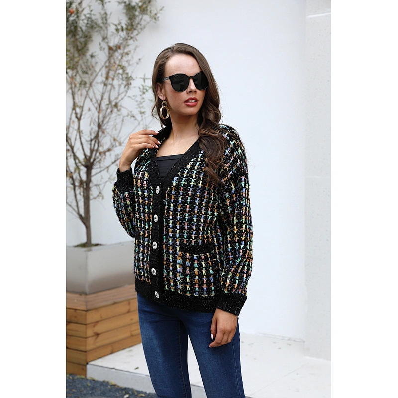women sweater cardigan thick winter clothes ladies casual lady fancy knitwear sweater